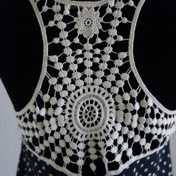 Spotted blouse with knitted back S - Picture 3 of 4